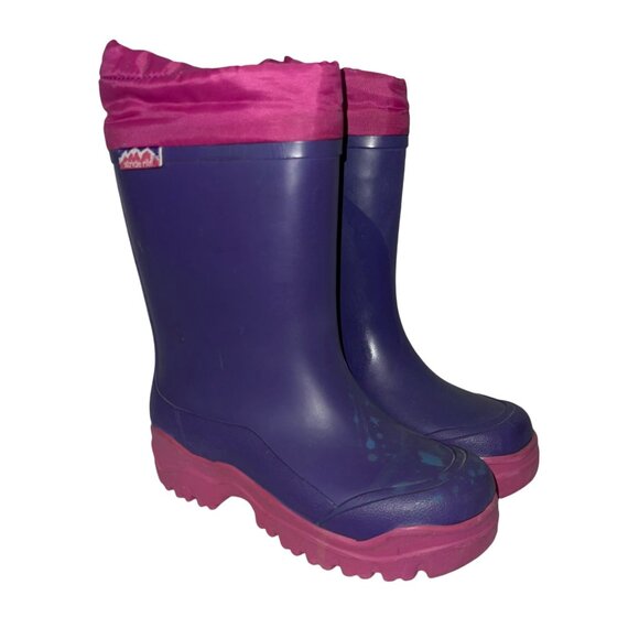 Stride Rite Pink Purple Winter Boots Toddler Girls 11M Solid Removable Inserts - Picture 1 of 10